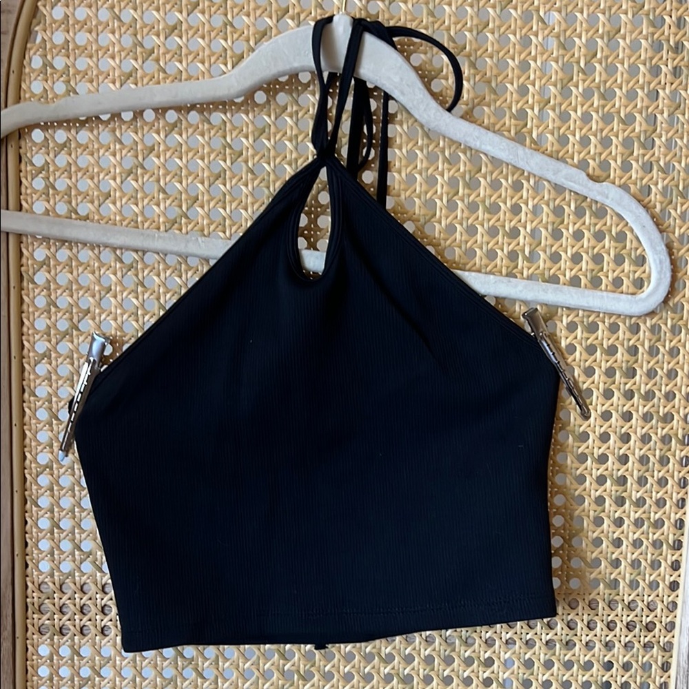 Black Halter Top